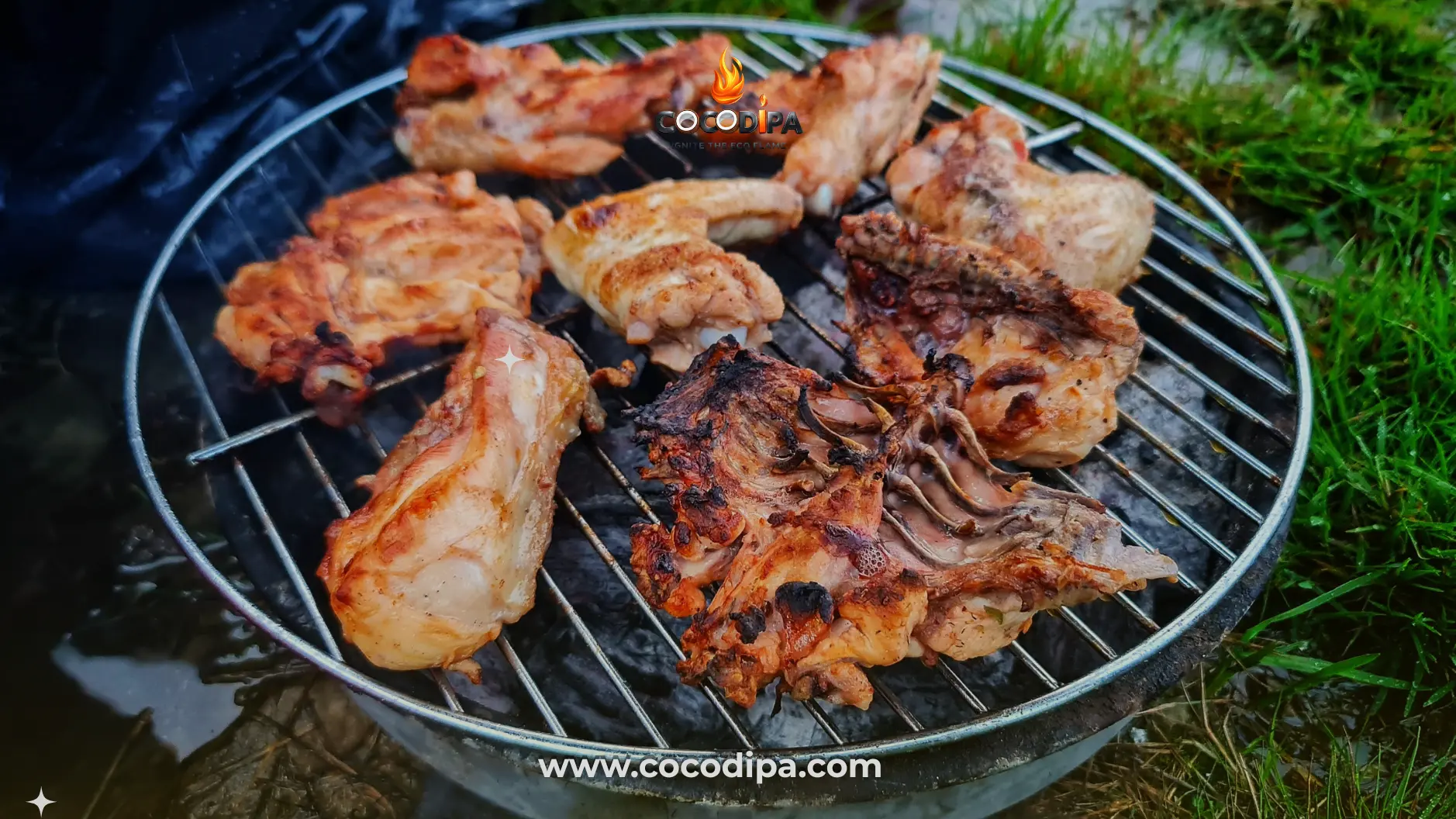 BBQ charcoal briquettes